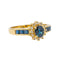 Bague 52 Bague  Marguerite Or jaune Saphir, Diamant 58 Facettes 4113819CN