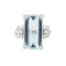 52 Bague vintage avec diamant aigue-marine 11 carats 58 Facettes G13670