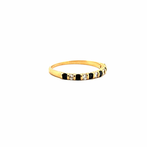 Bague 58 Alliance Demi-Tour Or Jaune Diamants & Topaze 58 Facettes 43-GS35409-1