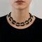 Collier COLLIER VINTAGE OR & ONYX 58 Facettes BO/230055