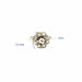 Bague 52 Bague Marguerite Or Blanc 18k & Diamants 58 Facettes 104-GS34888-2