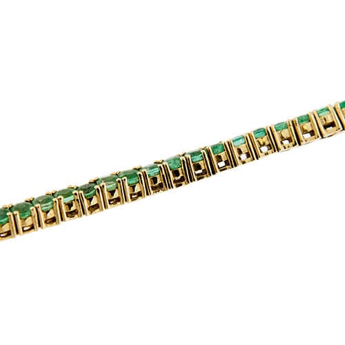 Bracelet Bracelet tennis avec émeraudes 58 Facettes 32822