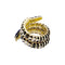 Bague 56 Bague vintage, «Serpent», or jaune, émail, diamants. 58 Facettes 35134