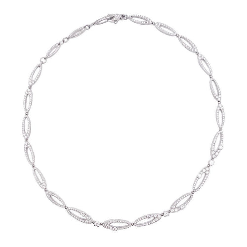 Collier Collier Bulgari "Elisia", or blanc et diamants. 58 Facettes 33403