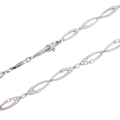 Collier Collier Bulgari "Elisia", or blanc et diamants. 58 Facettes 33403