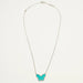 Collier Van Cleef & Arpels - Très Rare Collier Lucky Alhambra Butterfly Turquoise en or blanc 58 Facettes