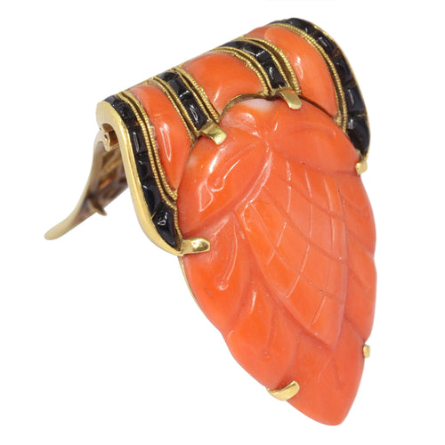 Broche L'élégance redéfinie : une broche Art déco belge inspirée du japonisme 58 Facettes 10015-4334