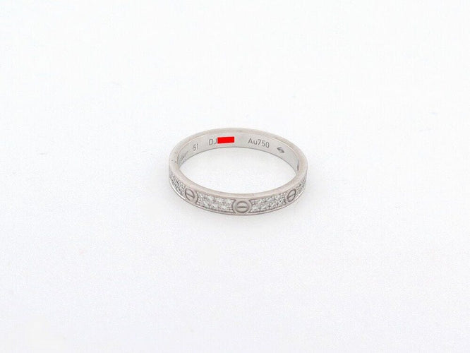 Bague 51 bague CARTIER love pm full pave diamants 58 Facettes 262133