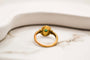 Bague 49 Bague Art Déco Ovale or jaune et Émeraude 58 Facettes 3819