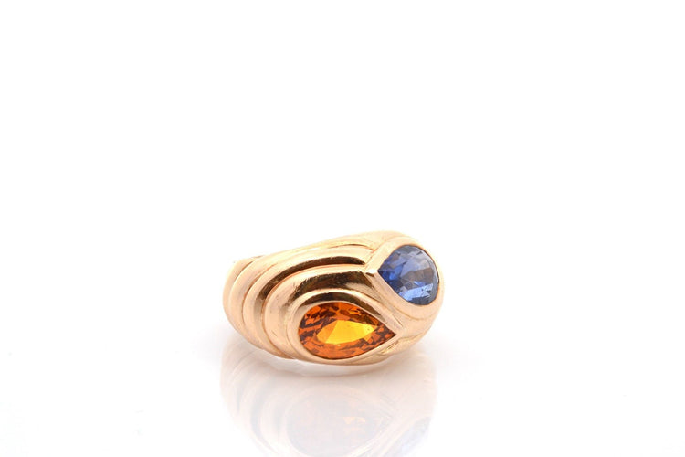Bague 50.5 Bague vintage saphirs en or 18k 58 Facettes 27397