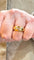 Bague 54 Bague vintage or jaune et diamants 58 Facettes