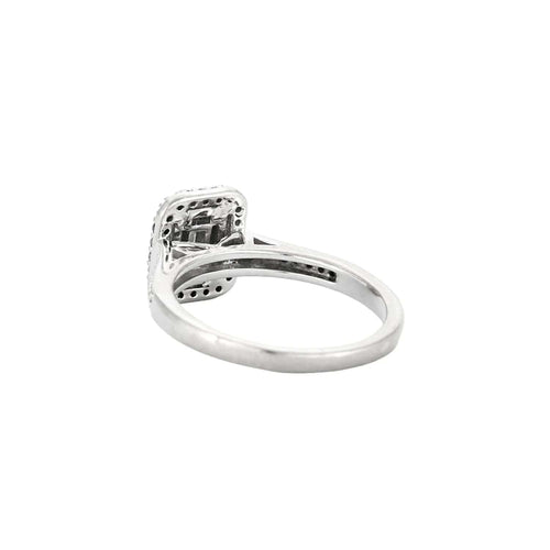 Bague 50 Bague or blanc et diamants 58 Facettes BO/230043/