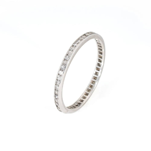 Bague 58 Bague Art Déco platine diamants 58 Facettes G13668