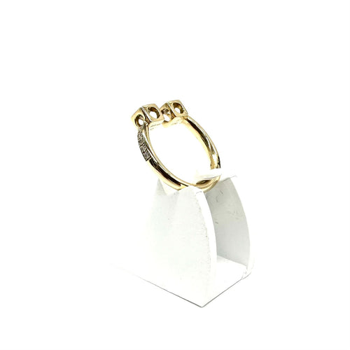 Bague 52 DINH VAN - Bague Cube or jaune et diamants 58 Facettes Z1351819