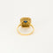 Bague 54 Marguerite or jaune, saphir et diamants 58 Facettes SOR10754