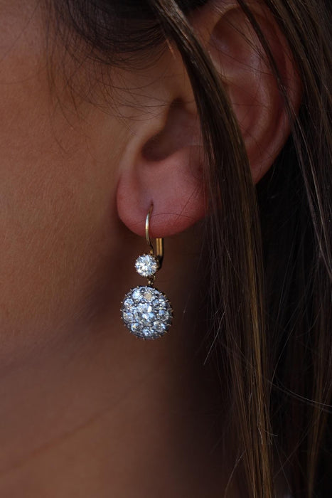 Boucles d'oreilles Boucles d'oreilles Or jaune Diamant 58 Facettes 1912524CN