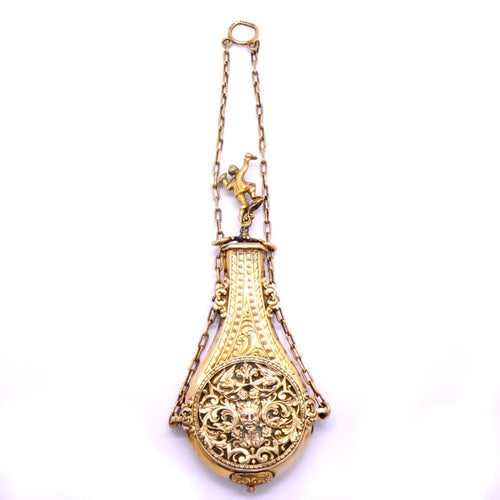 Pendentif Pendentif Flacon à parfum – vinaigrette en vermeil 58 Facettes 178