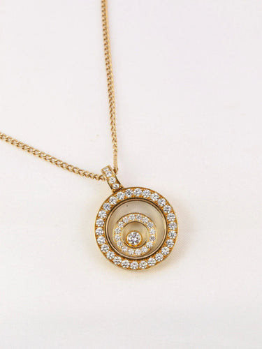 Pendentif CHOPARD - Pendentif HAPPY SPIRIT rond diamants 58 Facettes J84