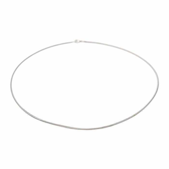 Collier Collier Maille serpentine Or blanc 58 Facettes 3332324CN