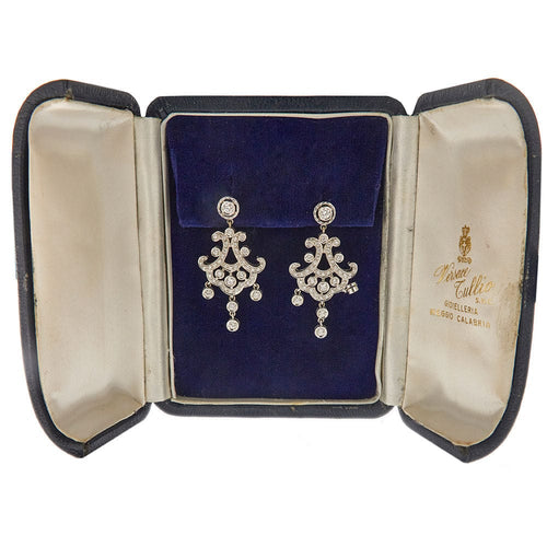 Boucles d'oreilles Boucles d'oreilles pendantes diamants 58 Facettes 33777