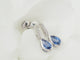 Boucles d'oreilles Pendants d'oreilles en or blanc, saphirs et diamants 58 Facettes 6078