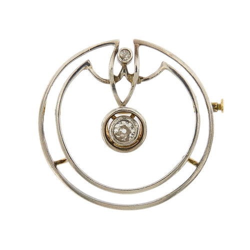 Broche Broche Art Déco avec Diamants 58 Facettes 35599