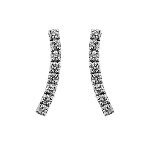 Boucles d'oreilles Boucles d'oreilles pendantes avec diamants 58 Facettes 35094