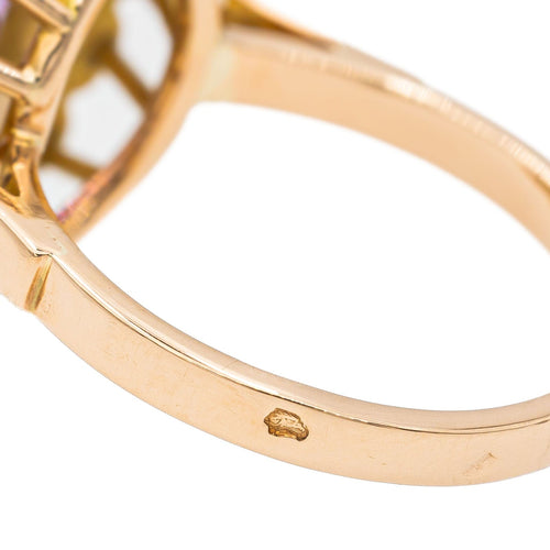 Bague 53 Bague Cocktail Or rose Améthyste 58 Facettes 2871071CN