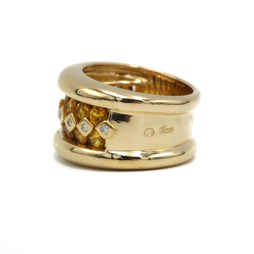 Bague 53 Bague Or, Diamants & Citrines - POIRAY 58 Facettes 250020SP