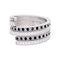 Bague 49 Bagues Dinh Van, "Spirale", or blanc, diamants et diamants noirs. 58 Facettes 33692
