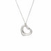 Collier TIFFANY & Co - Collier en argent sterling avec diamants en forme de cœur ouvert 58 Facettes G13568