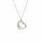 Collier TIFFANY & Co - Collier en argent sterling avec diamants en forme de cœur ouvert 58 Facettes G13568