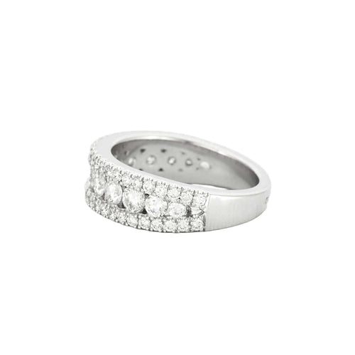 Bague 50 Bague or blanc et diamants 58 Facettes BO/240020
