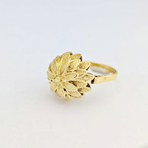 Bague 55.5 Bague Florale en Or Jaune 58 Facettes 32239