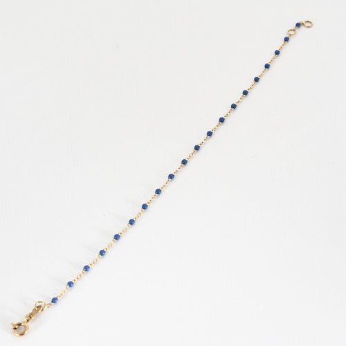 GIGI Clozeau - Classique Gigi - Náramek ze žlutého zlata a modré pryskyřice 