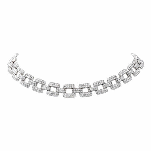 Collier Collier Or blanc Diamant 58 Facettes 3907072CN