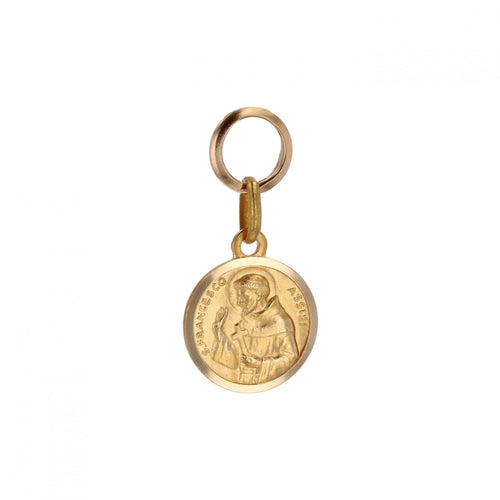 Pendentif Petite médaille Saint François d'Assise 58 Facettes CVP176