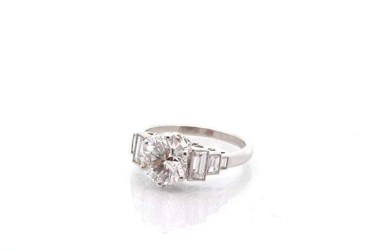 Bague 53 Bague diamant de 1,95cts F / SI2 58 Facettes 27441-27608A
