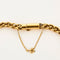 Yellow gold necklace Link braided
