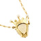 Collier Collier avec couronne, quartz citrine et perles 58 Facettes 38120