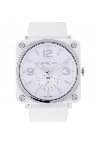 Montre Montre BELL & ROSS BRS Ceramic White 39 x 39 mm Quartz 58 Facettes 65223-61753