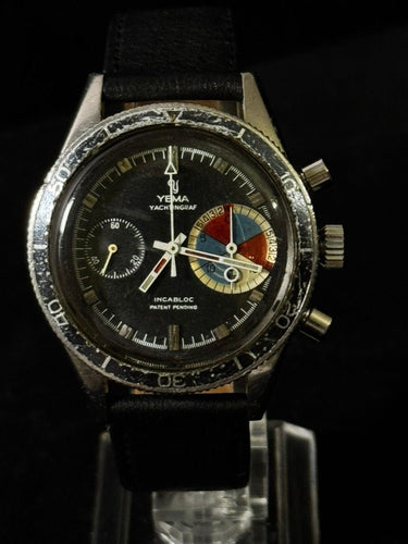 Montre [RARE] Montre YEMA Yachtingraf – Mécanique – Valjoux 7730 – Vintage 58 Facettes