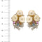 Boucles d'oreilles Boucles d'oreilles perles pierres de couleur et diamants 58 Facettes 30438
