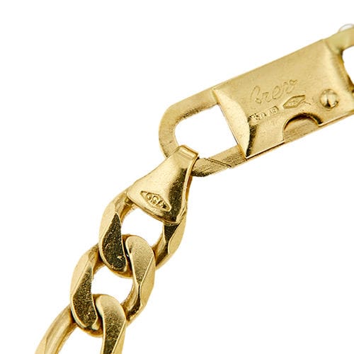 Collier Collier à mailles figaro en or jaune 58 Facettes 37411