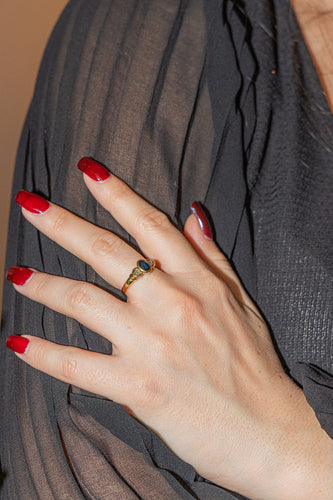 Bague 55 Bague Or jaune Saphir 58 Facettes 2659059CN