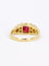 Bague 53 Bague vintage rubis coussin diamants or jaune 58 Facettes 1109.3