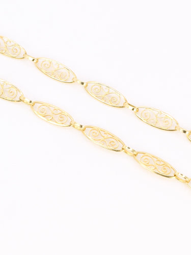 Collier Collier chaîne maille filigrane or jaune 58 Facettes 1162.2