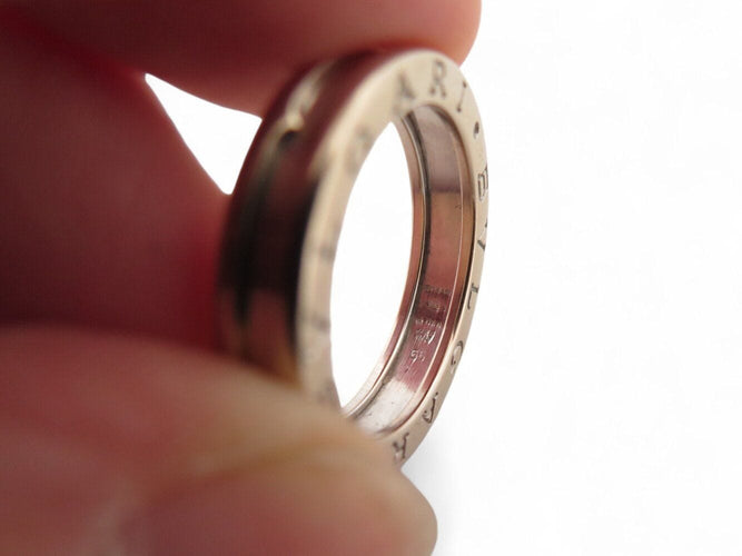 Bague 55 bague BULGARI b.zero1 an852423 55 en or blanc 18k + ecrin 58 Facettes 267534