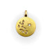 Pendentif médaillon étoile, lune et blé en or avec diamants 58 Facettes