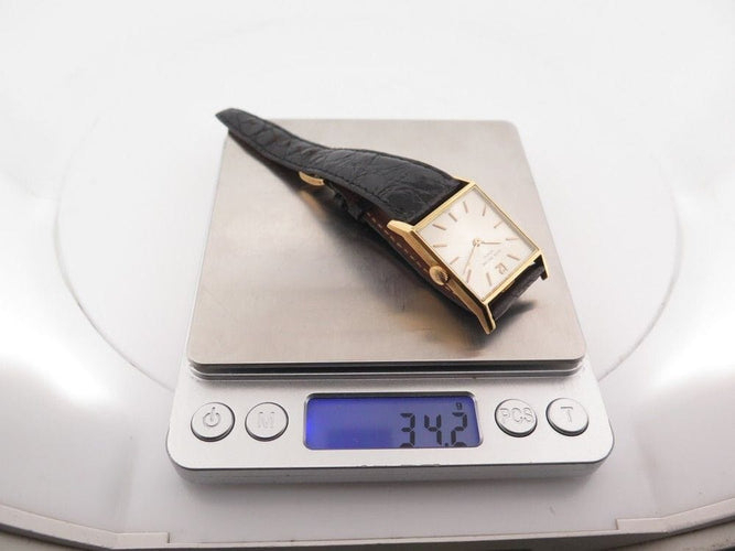 Montre vintage montre PATEK PHILIPPE carre or jaune mecanique 37 mm 58 Facettes 258852